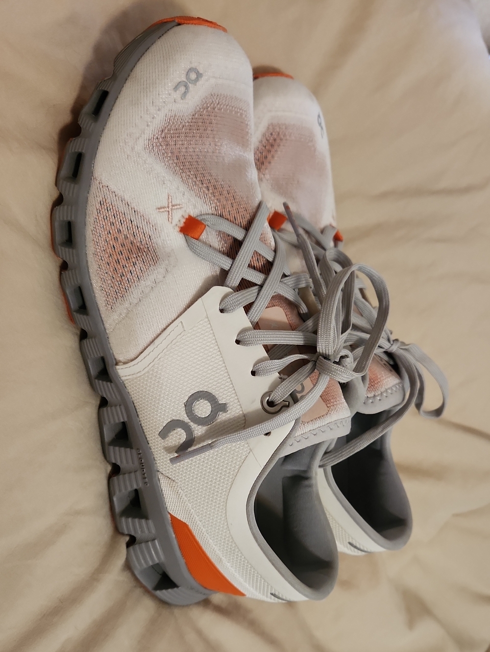 On Running Women's Cloudswift Lightweight White & Orange Running Shoes